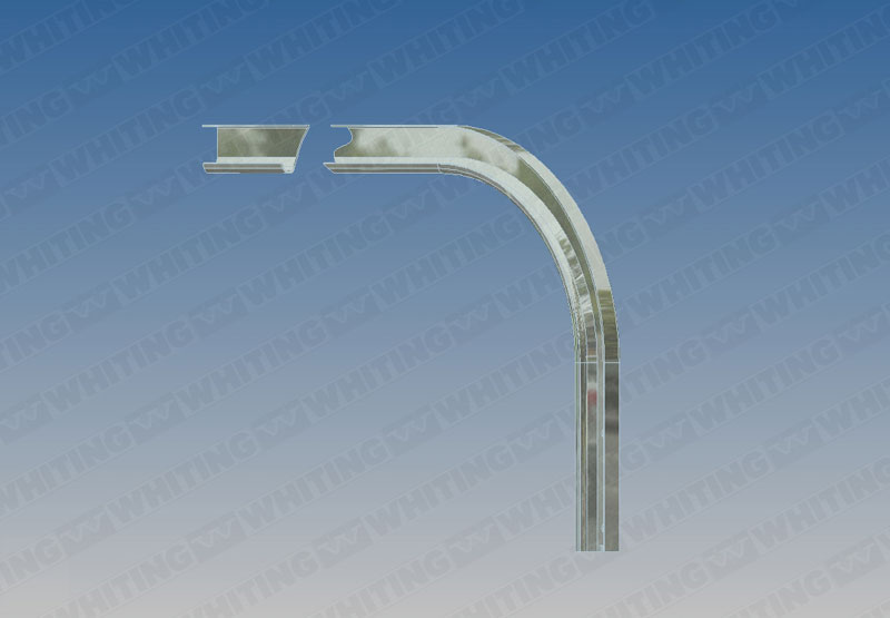 2` Horizontal Track - 10` Radius - 90 Degree - Curbside